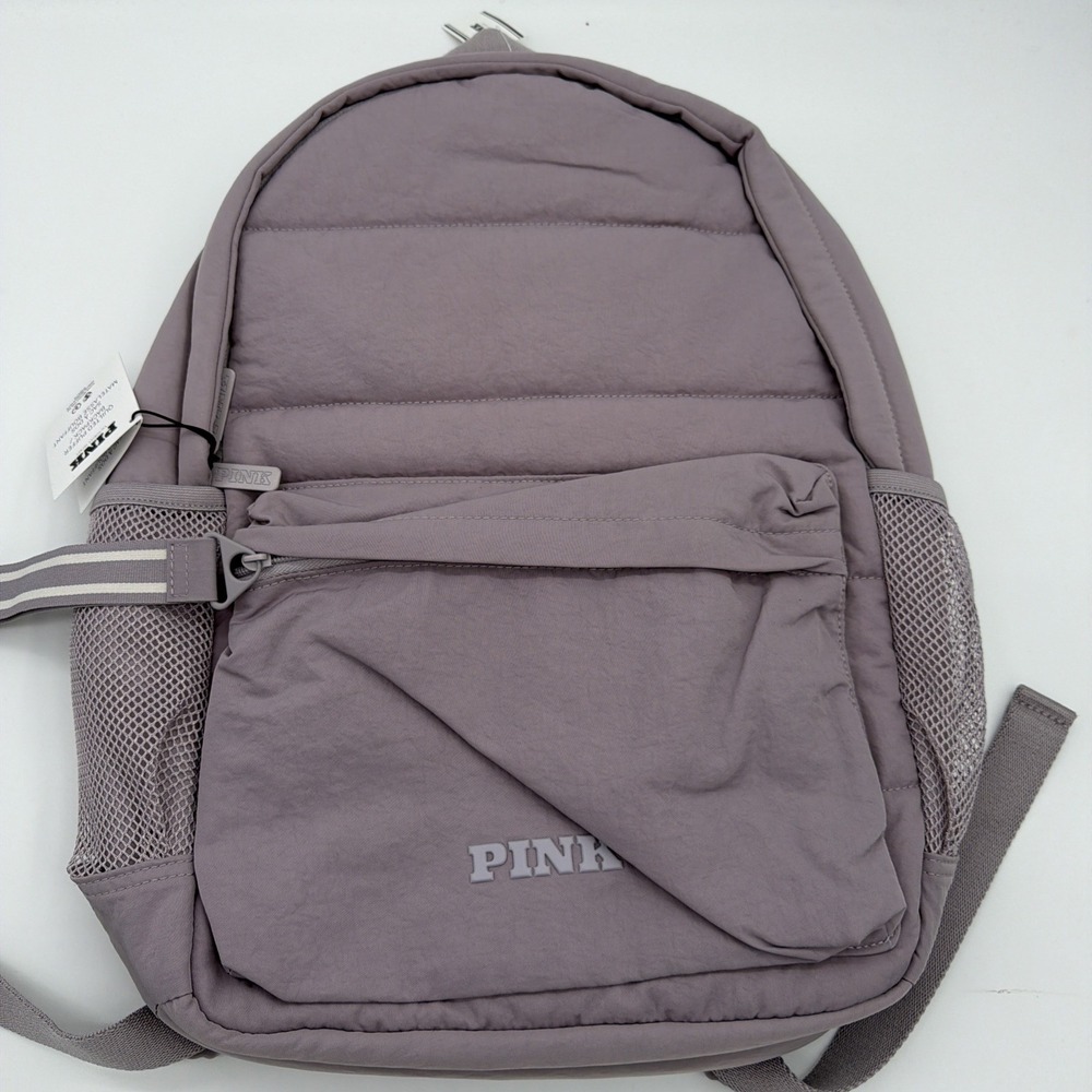 VICTORIA's SECRET PINK Quilted Puffer Backpack NWT Lavender $60 MSRP